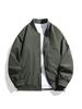 Men's Trendy Loose Fit Stand-up Collar Baseball Jacket - Plus Size Youth Spring/Autumn Outerwear