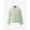 Cc Collect Fur Jacket With Metallic Toggle Decoration C254psj611