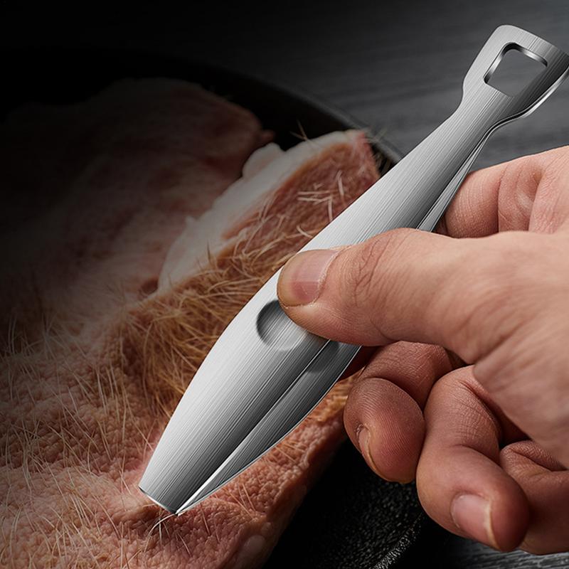 Stainless Steel Fish Bone Tweezers Hair Pliers Food Tweezers Fish Bone Removal Clamp Kitchen Gadgets for Deboning Salmon CN