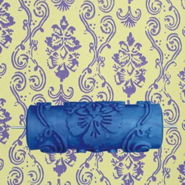 Reusable DIY Wall Decoration Painting Machine + 3 Flower Pattern Roller Brushe