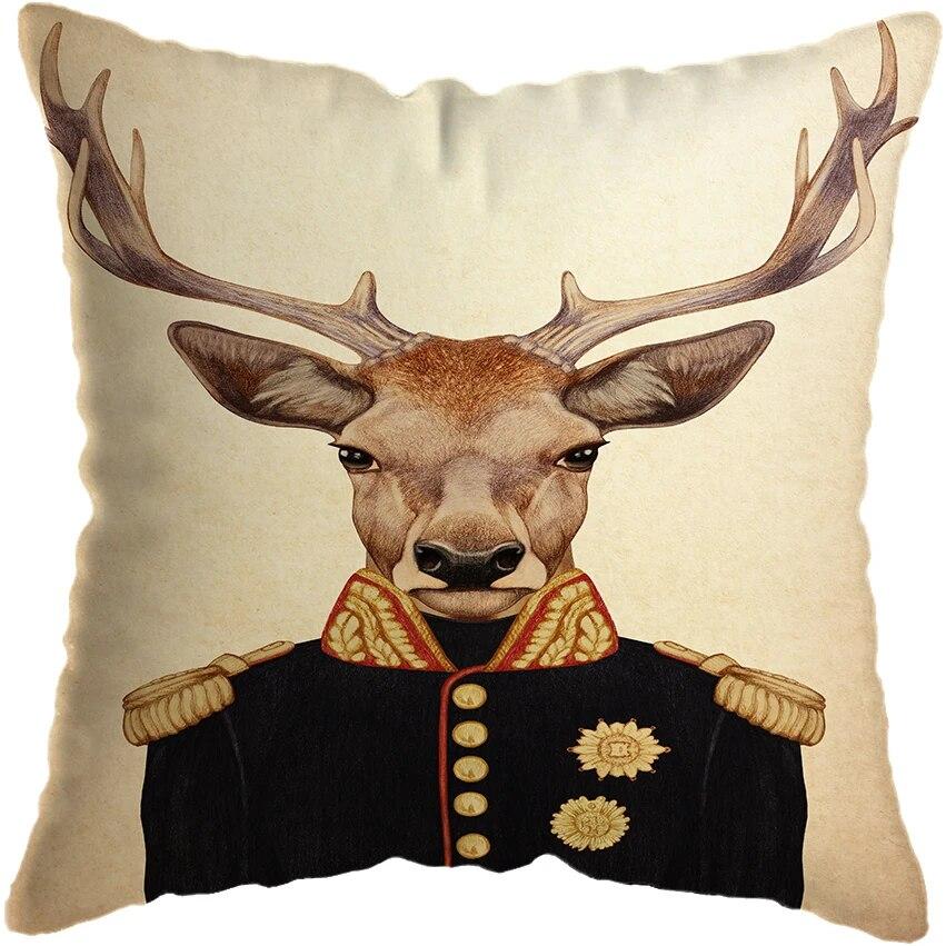 Vintage maleri Katt Hund Dyr Putetrekk Bil Dekor Putetrekk Hjem Sovesofa Putetrekk