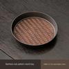 Chinese Tea Table Tureen Base Support Teapot Mat Bamboo Alloy Purple Sand Teapot Kettle Mat Pot Mat Serving Trays Tea Tray