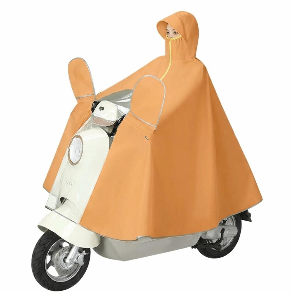 Waterproof Motorcycle Raincoat High Neck Full Body Rain Poncho Outdoor Motorcycle