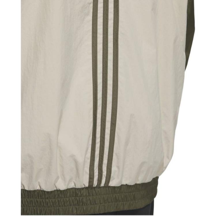 Adidas High Collar Zip-Up Long-Sleeve Jacket Unisex Jacket Green IK7353