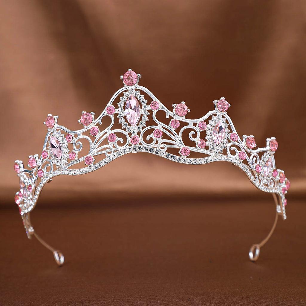 Bridal Crown Tiara Wedding Dress Accessories Headband Princess Birthday Stage Luxurious Crown Rhinestone Hair Accessories