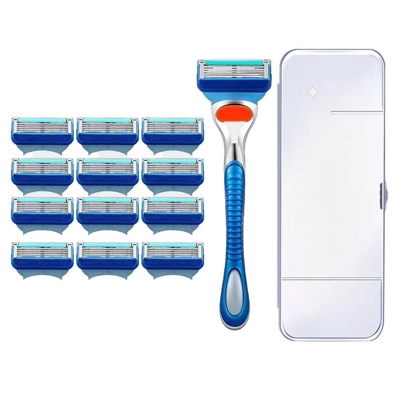 Porte-lames de rasoir cinq couches portable pour homme – Lavable et durable