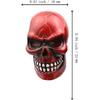 Cars Tires Valve Stem Caps Cover Dustproof Cool Skull Head Universal Fit Most of Cars SUV Bike Trucks Motorcycles 4 Pcs/Set (red)