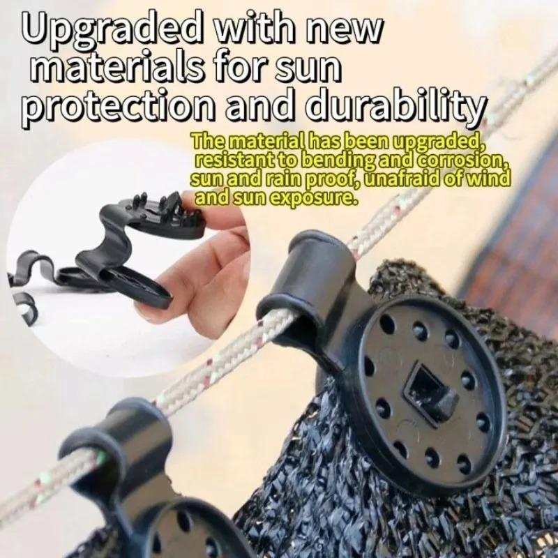 Shade Cloth Clips Plastic Clips Awning Plastic Clips Outdoor Shade Mesh Clip Shade Fabric Clamps Grommets for Net in Greenhouse