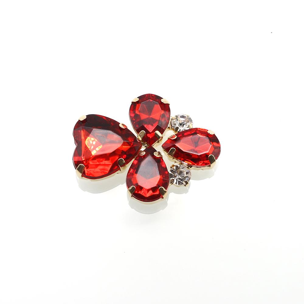 

5Pcs/Lot22 * 35MM Fashionable New Earring Alloy Inlaid Diamond Colored Earrings Hair Accessories Bags Accessories