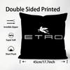 EETRO Logo Cushion Cover Plush Fabric Soft DoubleSided Printed Sofa Warm Winter Home Child Gift Pillow Case