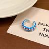 Dopamine Opening Finger Ring Adjustable Heart Ring Fashionable Glaze Ring  Party Favors