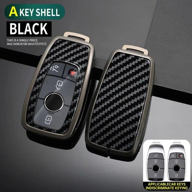 

Чехол для ключей автомобиля из углеродного волокна и цинкового сплава для Mercedes Benz ACESG Class GLC CLE CLA GLB GLS W177 W205 W213 W222 X167 AMG