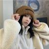 Hats Stacking Hats Autumn and Winter Knitted Wool Hats Korean and Japanese Cold-proof Big Head Circumference Winter Warm Men's Knitted Hats