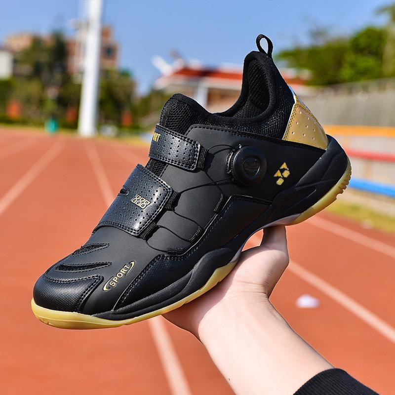 

Кроссовки для бадминтона мужские 2023 осень новые высококачественные тренировочные туфли с вращающейся кнопкой профессиональные противоскользящие спортивные туфли для пары 45