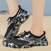 Women Camo Print Quick Dry Water Shoes Barefoot Aqua Sneakers Non Slip Five Fingers Beach Swim Surfing River Trekking  Shoes