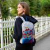 Biggdesign Owl and City Zippered Felt Backpack