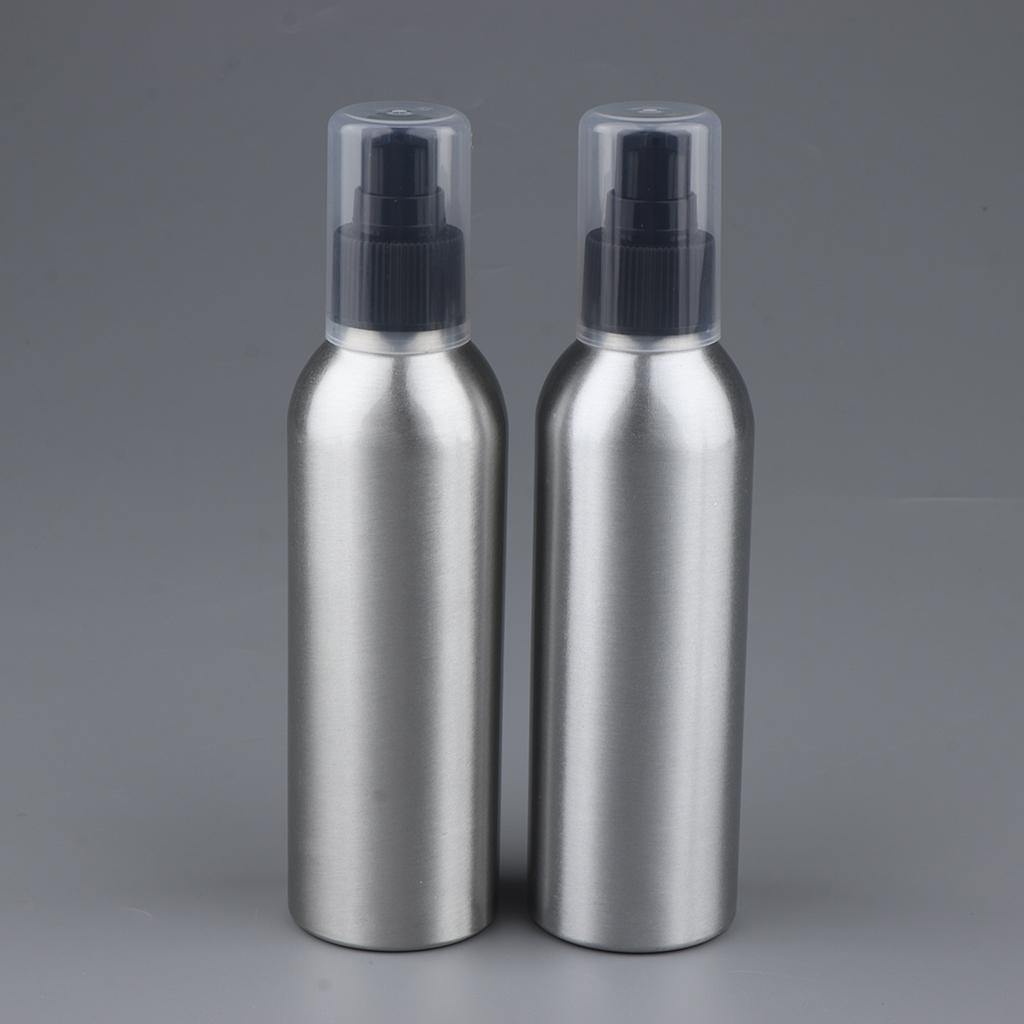 8oz Empty Aluminum Bottle with Pump Containers 2Pcs
