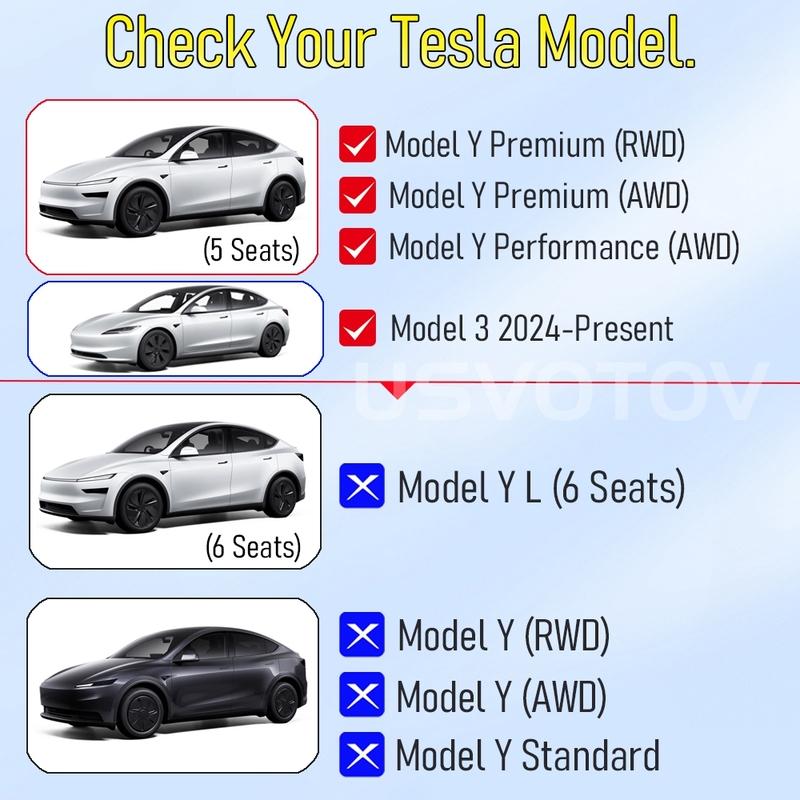 All Weather Cargo Liners for 2025 2026 Tesla Model Y Juniper Model 3 Trunk Mat Front and Rear Frunk Trunk Tray Mats Accessories