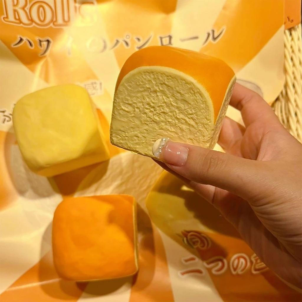 Hachimi Square Bread slow Rebound Decompression Vent Toy mini squishy slow rising Fidget Toys Stress Relief Toy for Adults Kids