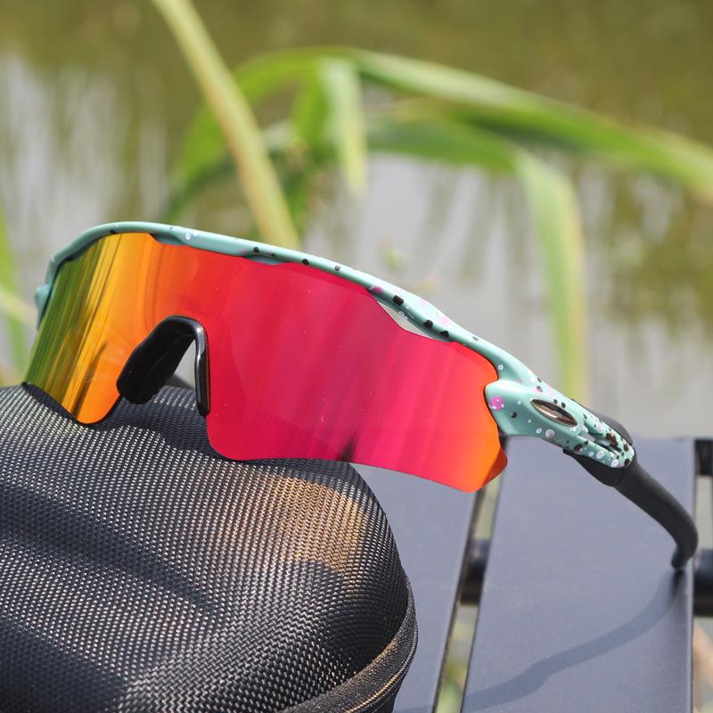 Cross-Border E-commerce TR90 Colorful Cycling Sunglasses for Outdoor Sports, Prescription-Compatible.
