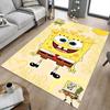 1 szt. Karcianka SpongeBob Kanciastoporty Antypoślizgowa Mata Podłogowa Poliestrowa do biura. Sypialni