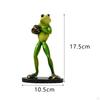 Frog Garden Statue Animal Sculpture Bedroom Ornament Birthday Gift Resin Figurine Desk Figure for