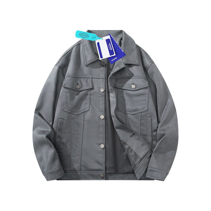 Wassup American Retro Jacket for Men, Autumn and Winter 2026 New Style, Distressed Loose Workwear Lapel Jacket for Teenagers