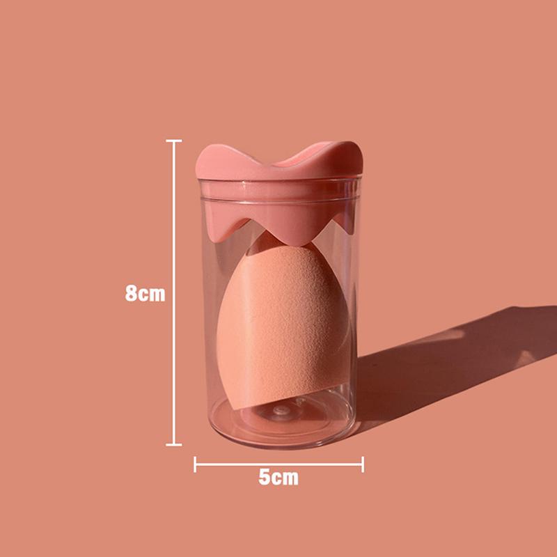 

1 шт. Lotus Straight Powder Puff Box Storage Box Beauty Egg Dry And Wet Do Breathable Anti-Mold Storage Box Makeup Tools
