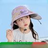 Children's Hat with Fan Sun Hat Empty Top Sun Protection Hat Boys and Girls New Summer Sun Hat