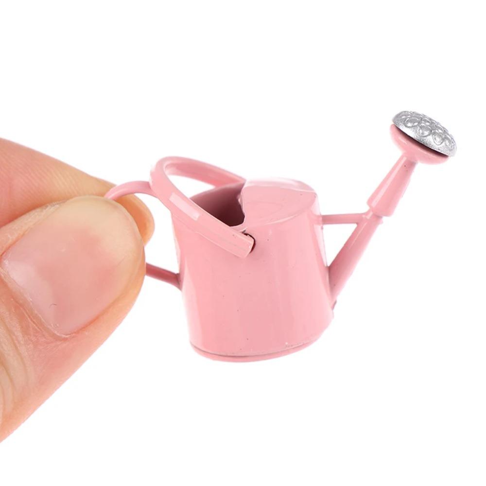 Simulated 1/12 Dollhouse Miniature Watering Can Lifelike Watering Can Ornament  Gift