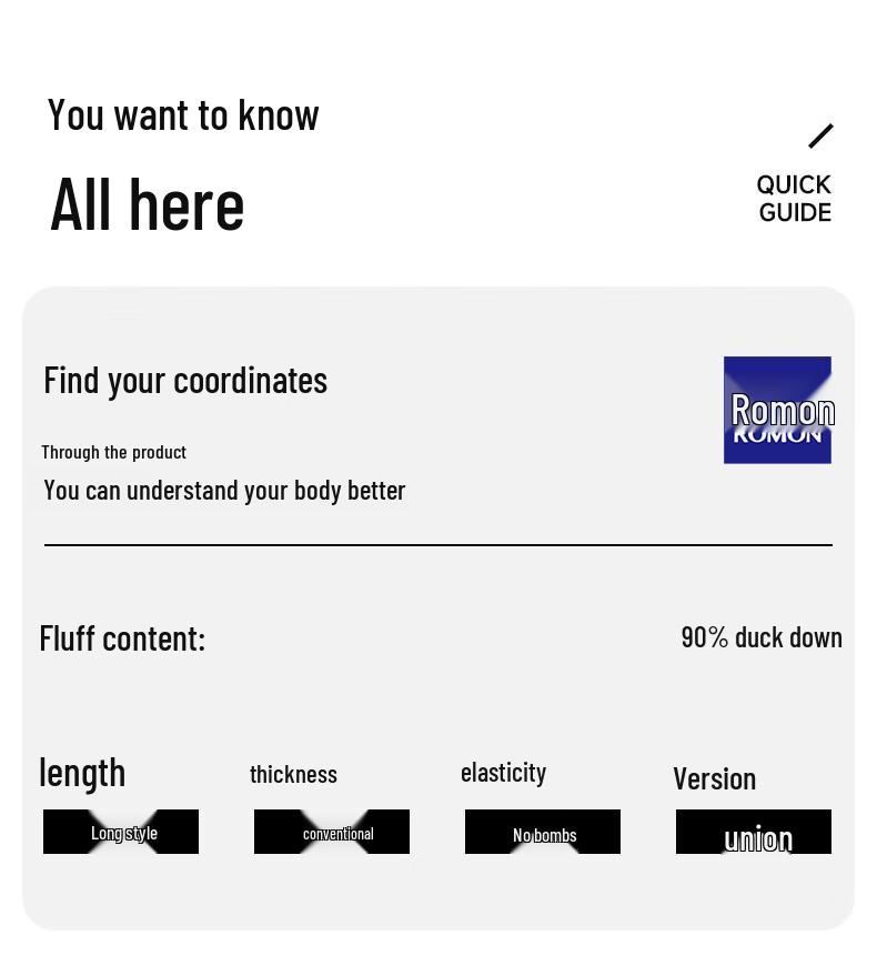 Romon Men's 90% Duck Down Winter Warm Pants