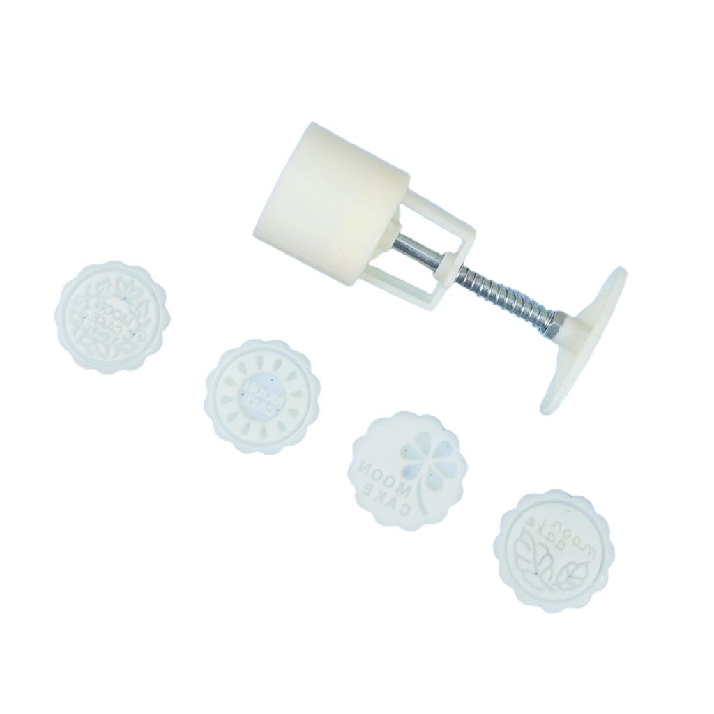 Mooncake Stamps DIY Mooncake Molds Plastic Mooncake Tool Hand Pressure Plastic Material Baking Accessories for Kitchen