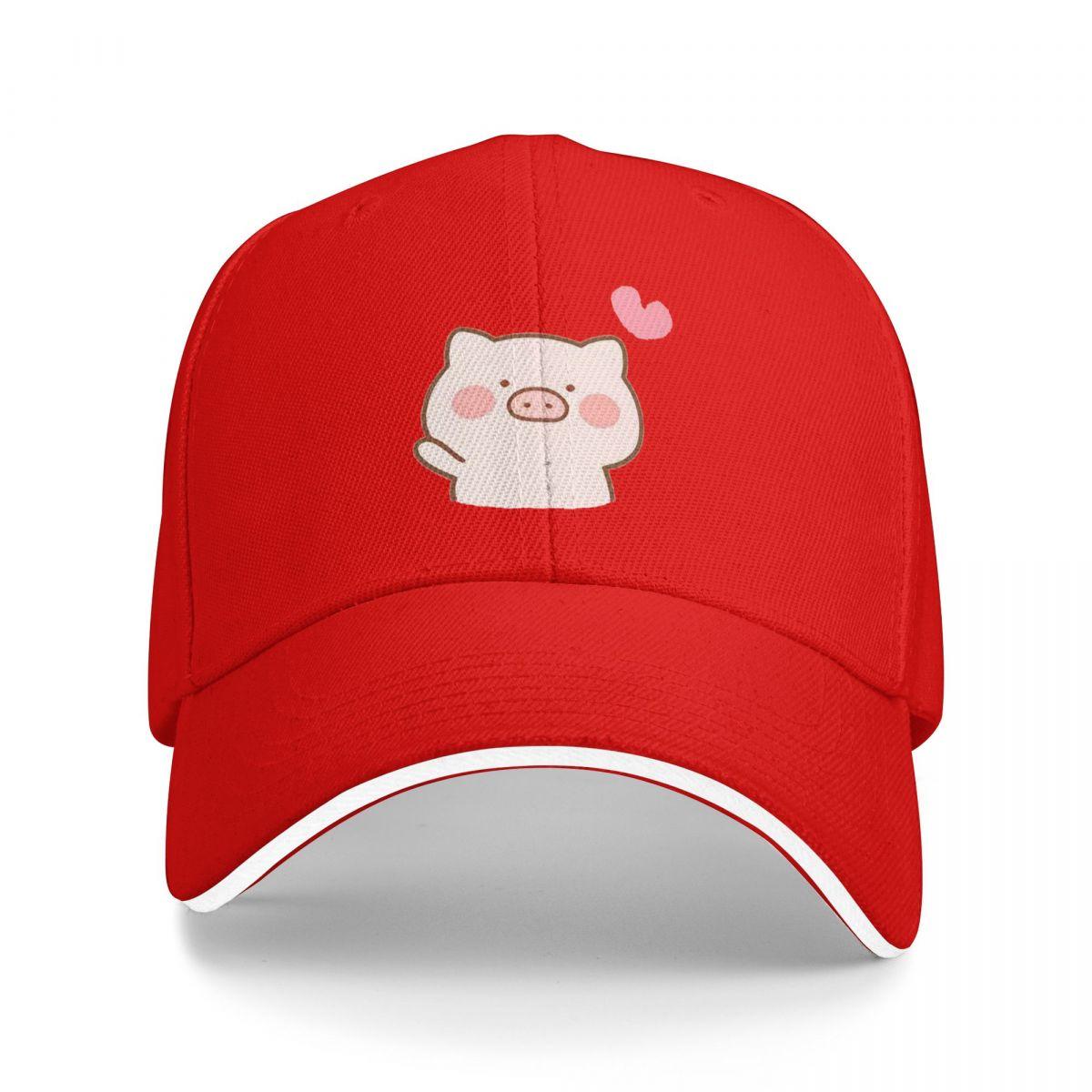 

Unisex Baseball Hats Lots Of Little Hearts Pig Emoticon Outdoor Streetwear Summer Sports Baseball Caps Hiphop Cap Casquette Hats One Size