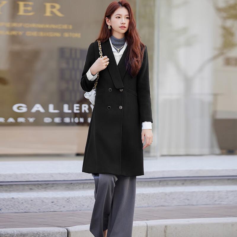 KASAYE Women's Professional Mid-Length Wool Coat