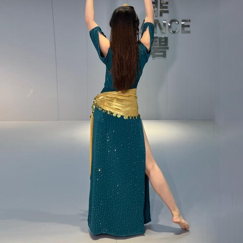 Belly Dance Costume Practice Costume Performance Costume Folk Robe Long Skirt Swinging Dance Skirt Belly Dance Costume Set