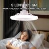 30W Modern Ceiling Fan with LED Light 3 Speed Timing Remote Control E27 Base Indoor Fan Lighting for Home Office