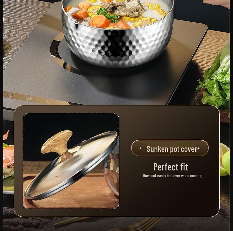 Unbeschichtete Edelstahl Yukihira Milchpfanne – Babynahrung & Ramen-Suppentopf