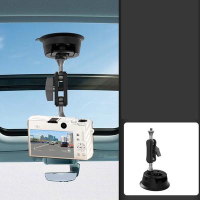 Suction Cup Mount Fit for   360 Action Camera Aluminum Vacuum Adsorption 360 Degree Rotation Car Window   Mount Camera Holder