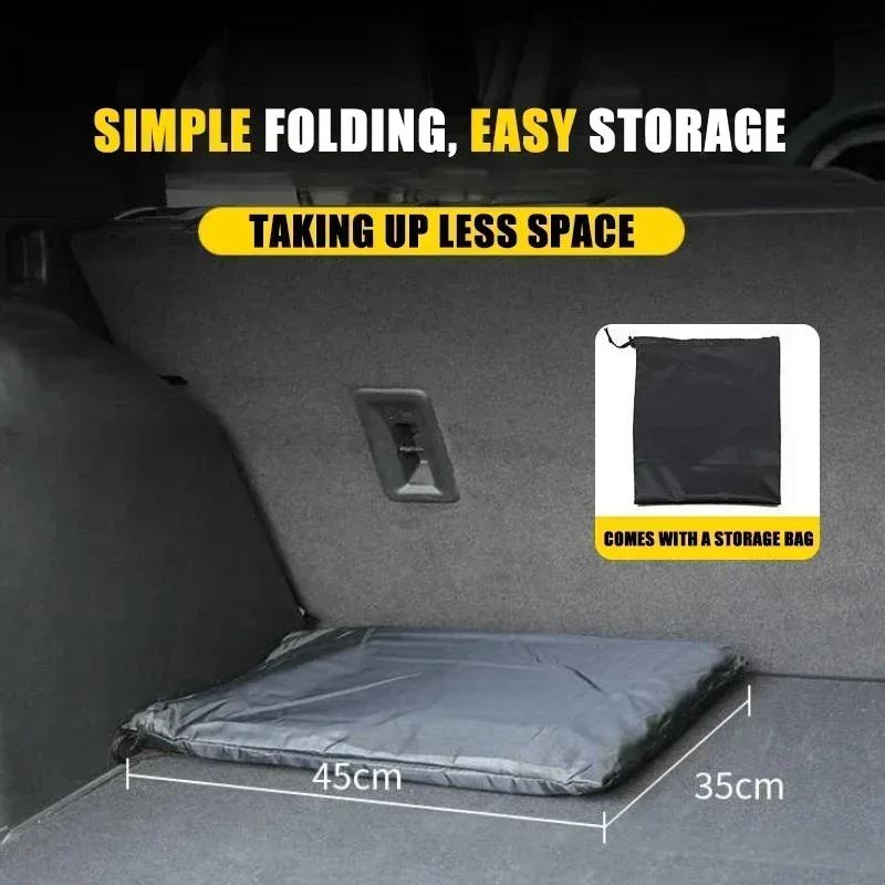 Car Back Seat Extender For Sleeping Car Back Seat Folding Bed Portable Car Travel Camping Mattress Foldable Back Seat Travel
