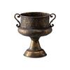 Flower Pot Iron Planter Weather Resistant Suitable For Year Round Indoor Outdoor Decoration In Terraces Or Living Space