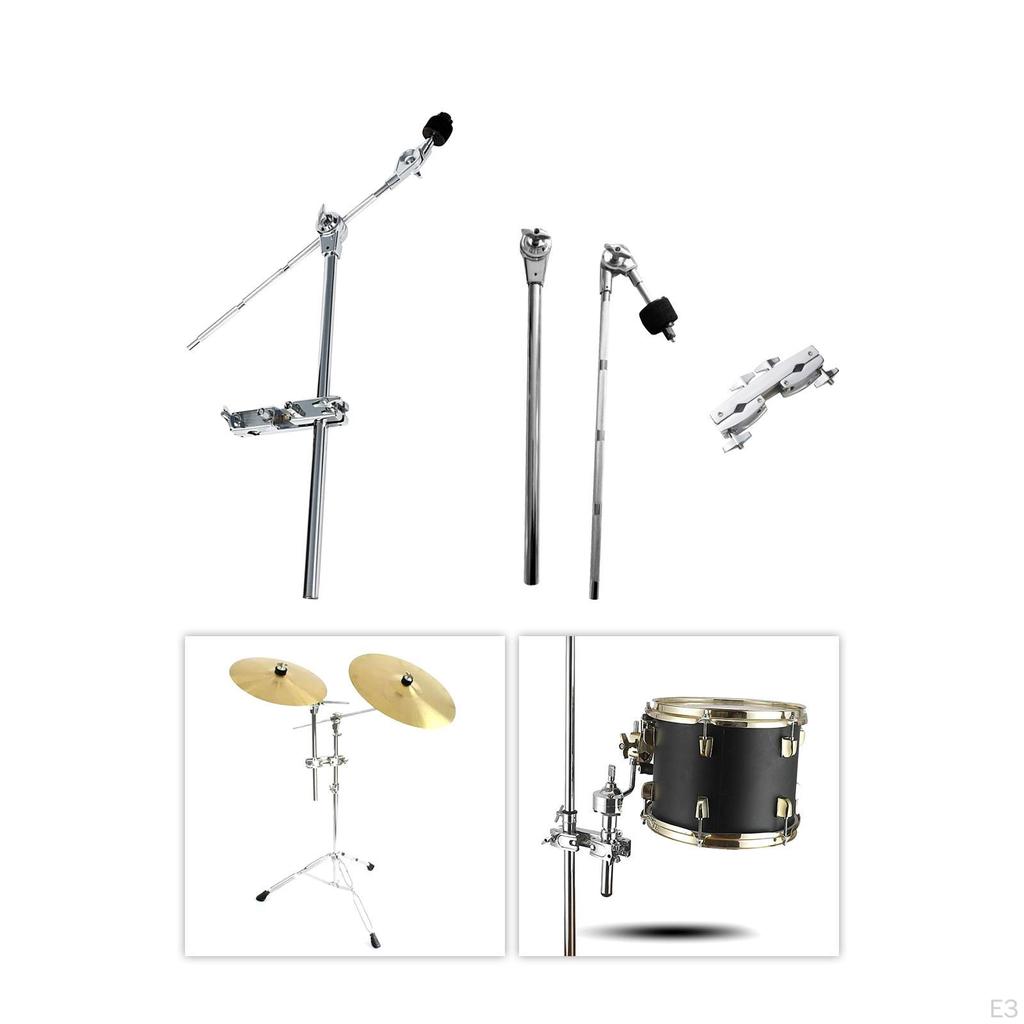 Schlagzeug-Erweiterungsständer-Klemme Beckenbefestigung Halterung Clip Verstellbar Metall