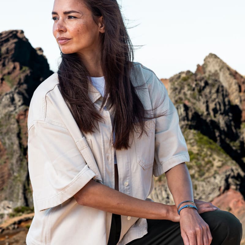 PIG & HEN (Women's) Billy Bracelet - Indigo Purple X Silver