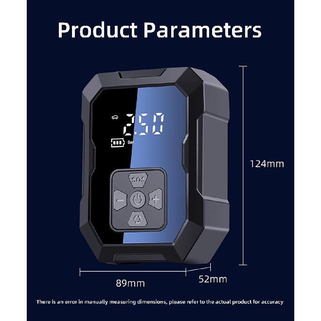 Tire Inflator Portable Air Compressor For Car, Ball Basketball Pump For Sports Balls Auto For Car Tires Bicycle W Gauge Values Display, 150PSI Power