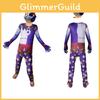 Abbigliamento Cosplay Clown Sundrop Fnaf per Bambini e Bambine Tuta Maschera Tuta da Festa Tessuto in Seta di Latte per un Indosso Confortevole