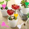 100Pcs Plant Labels Heart-shape Clover-Shape Waterproof Flower Herb Nursery Tags Garden Balcony Potted Plants Marking Signs
