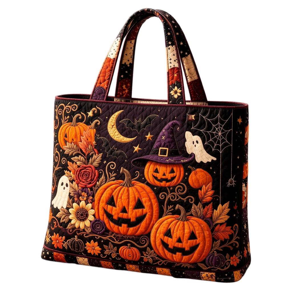 Halloween gesteppte digitale Drucktasche für Damen - Lässige Handtasche mit Stauraum, stilvolle Umhängetasche