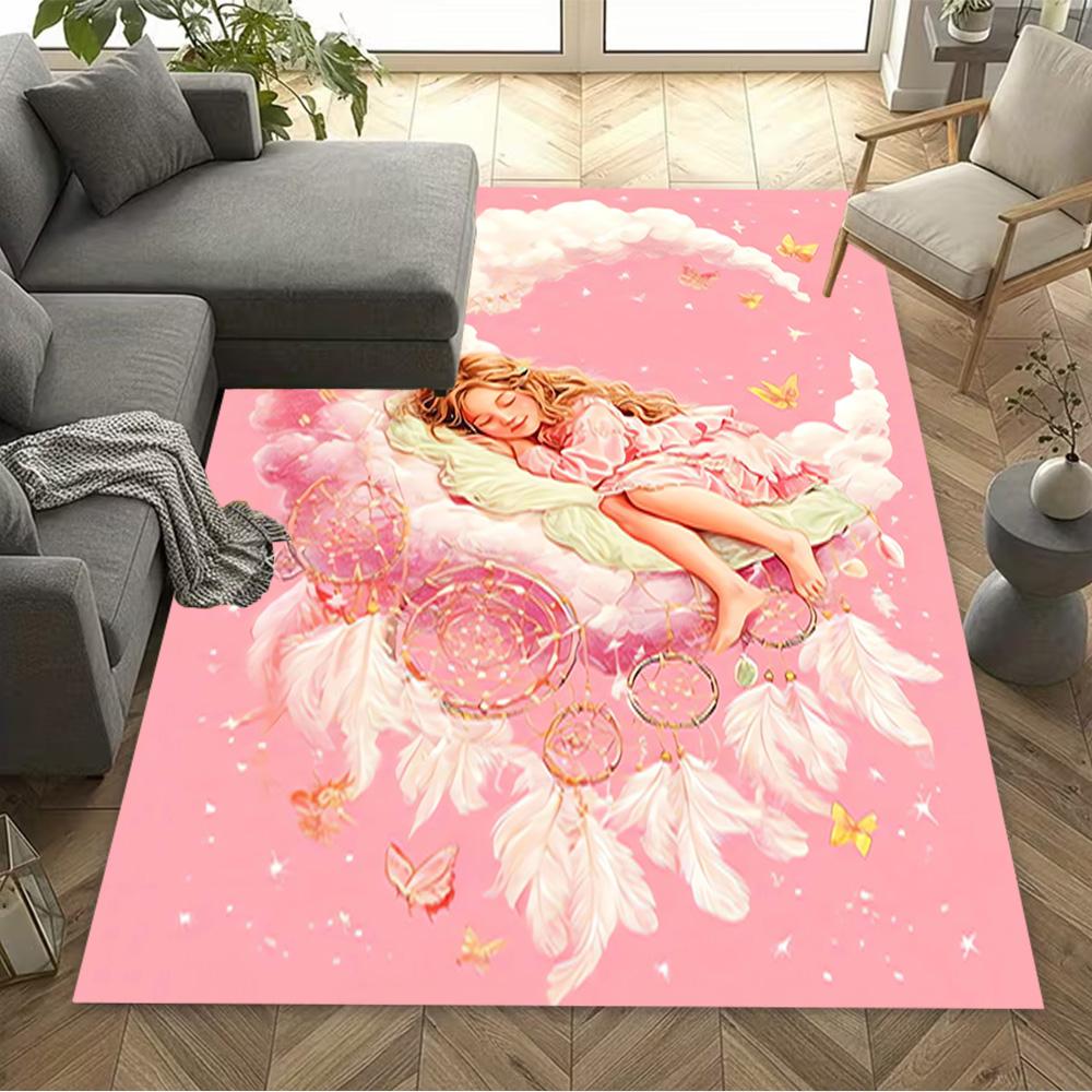 1pc Amazing Beautiful Home Carpet Non Slip Design for Bedroom Gift
