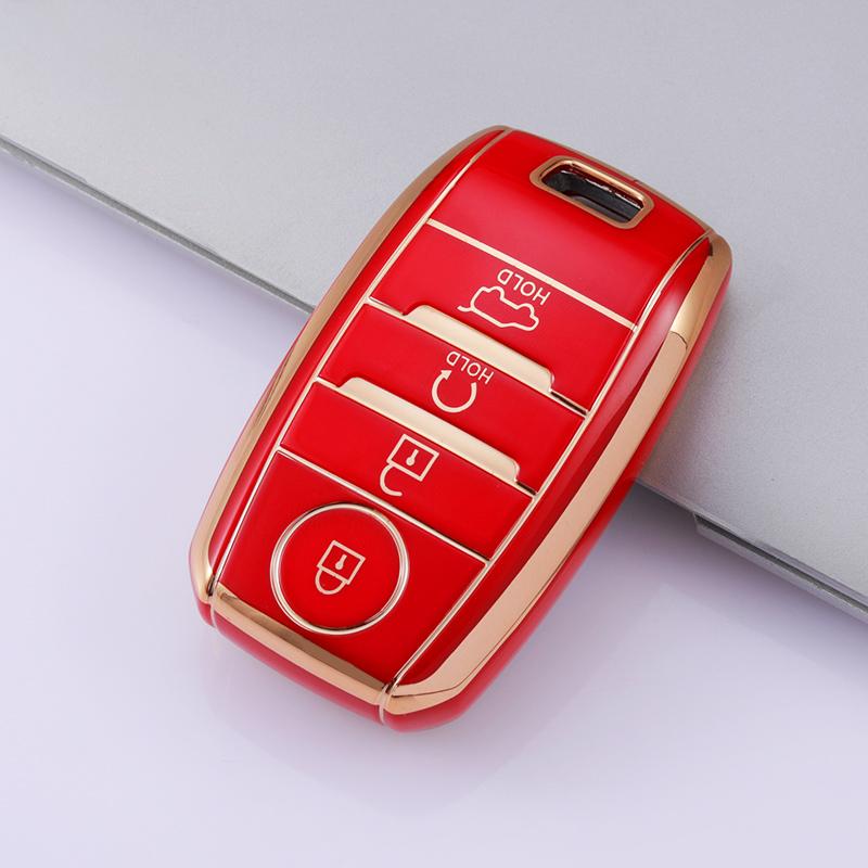 3Buttons TPU Car Key Cover Case Holder For Kia KX3 KX5 K3S RIO Ceed Cerato Auto Shell Fob For Kia Optima Sorento Niro Soul