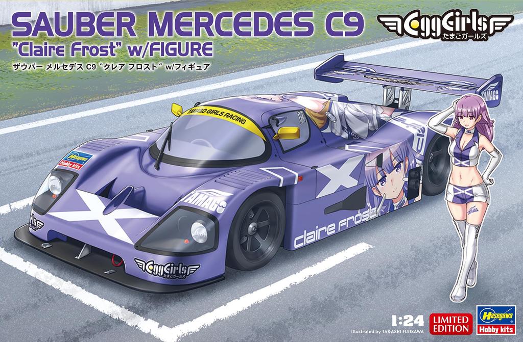 Hasegawa Sauber Mercedes C9 Claire Frost Plastic Model Kit SP582 1/24 w/Figure