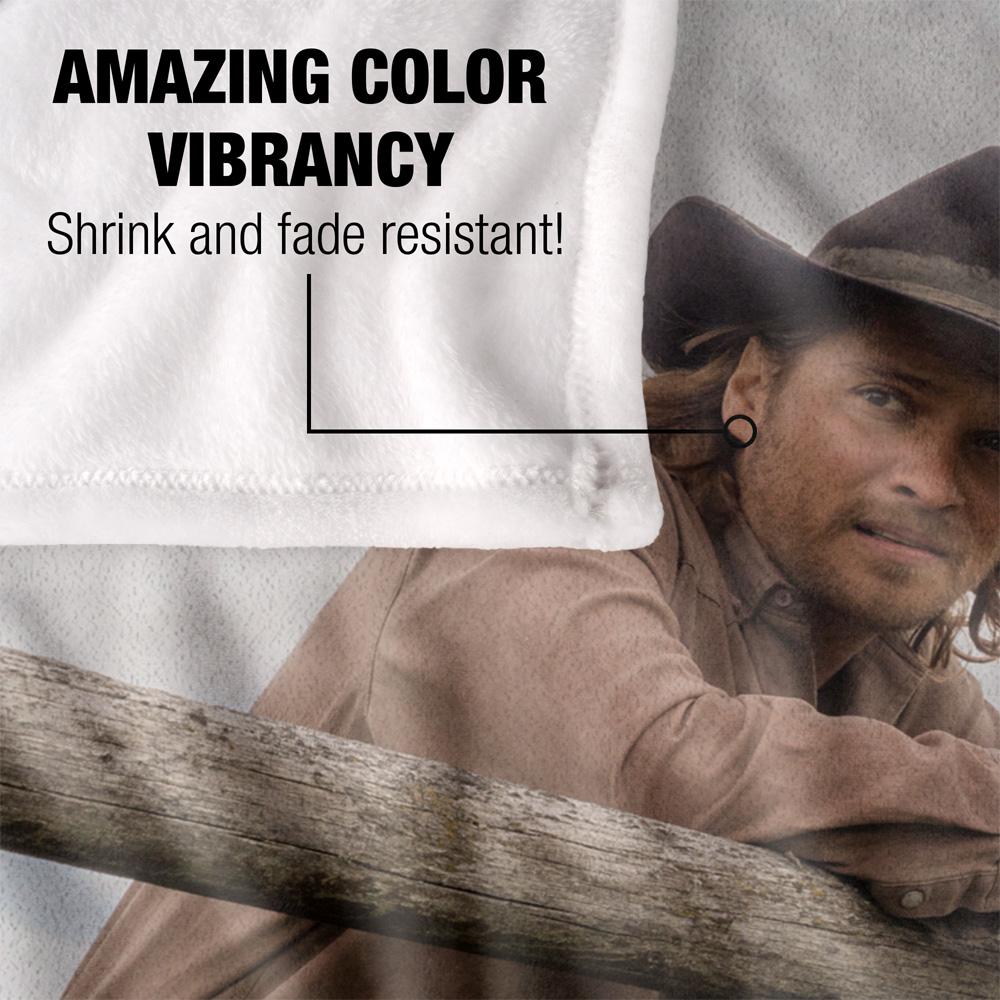 Yellowstone On The Fence Silky Kayce Dutton Supersoft Blanket